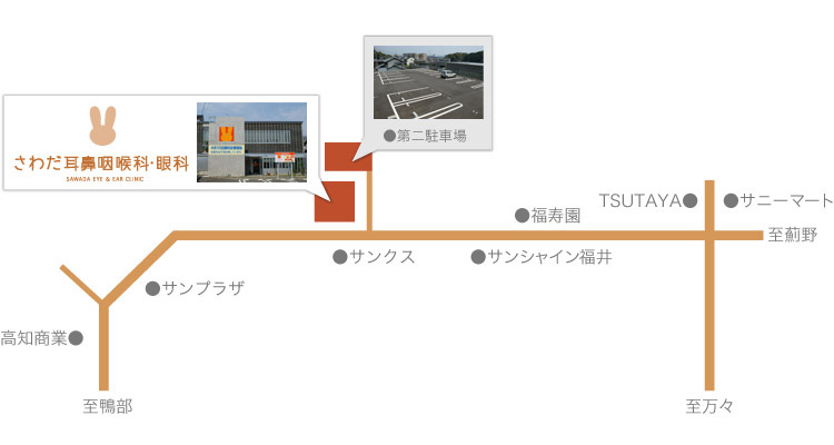 病院までの地図画像